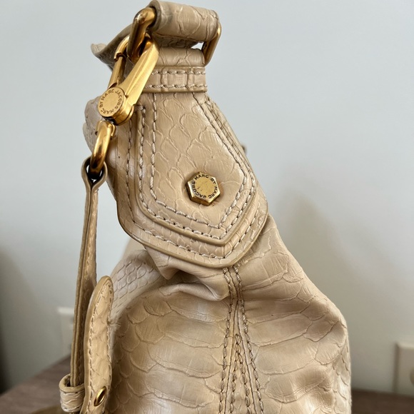 Tan Faux Python Marc Jacobs Hillier Hobo - Picture 4 of 9